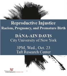 book image cover of Davis' "Reproductive Injustice: Racism, Pregnancy and Premature Birth"